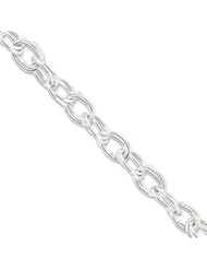 Sterling Silver 8.75inch Polished Fancy Link Toggle Bracelet QH132-8.75"