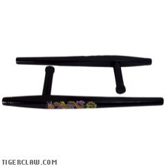 Black Tonfa W/ Color Dragon