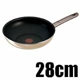 T-FAL　（ティファール）　オプティマル　ミエル　ウォックパン　28cm　D16519　ハニーゴールドの画像