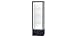 Waddell Monarch Series Lighted Floor Display Case Base Color: Silver Swirl, Frame Color: Satin, Case Backing: White Laminate