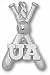 Arizona Wildcats "UA Baseball Bats" Pendant - Sterling Silver Jewelry