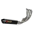 07-08 KAWASAKI Z1000: AKRAPOVIC EVOLUTION FULL SYSTEM EXHAUST - CARBON FIBER SINGLE