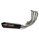 08 Kawasaki ZX10R Akrapovic Full Exhaust SS/CF hex - Part No. 18101424
