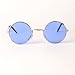 Beatles John Lennon Round Light Blue Lens Sunglasses