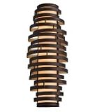 Corbett Lighting 128-13 Vertigo 3 Light Wall Sconce in Modern Silver Leaf