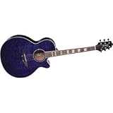  - Jasmine by Takamine ES450C Quilt Top Acoustic-Electric Guitar (Red)