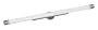 American Fluorescent ARV154SNE5 Aria Vanity, White Acrylic Diffuser with Satin Nickel Ends, 49-Inches 54W