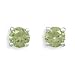 August Birthstone Green Peridot CZ Sterling Silver title=