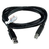 6FT Cable USBa-usbb M/m Black Certified