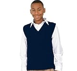 French Toast Uniforms Kids' Unisex Sweater Vest (Navy or Burgundy, Size 4-20)