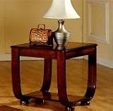 Fancy Handmade WOODEN CHERRY FINISH END TABLE / SOFA SIDE TABLE (27W x 24D)