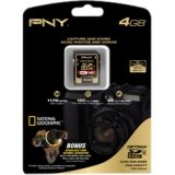New Pny Memory 4gb Secure Digital High Capacity Card Class 4 Navy Flash Med ....