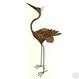 Review   / Large Bronze Heron Statue - 1.2 Meters Tall!