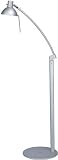 Stretch Telescopic Halogen Floor Lamp - Silver
