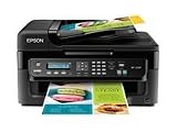 Epson WorkForce WF-2520 All-in-One Inkjet Printer, 5760x1440 Optimized dpi Resolution, 9.0 ISO ppm Black / 4.7 ISO ppm Color Print Speed, USB 2.0 Interface