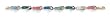 14k Large Opal Diamond-Cut Flip-Flop Bracelet - 7.25 Inch