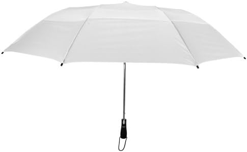 Leighton MVP Vented Compact Wind Resistant Automatic Open Umbrella White 20058_125