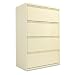 36 Wide Lateral File Cabinets, Four Drawer, Putty (ALELA543654PY)