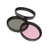 Digital Concepts 58mm Digital Camera / Video 3 Filter Kit (UV, Circular Polarizer, Florescent)