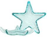 Spanish Recycled Small Glass Star Dish 6.25"D Set of Four