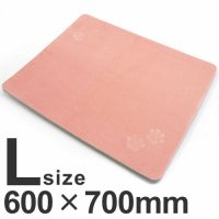 【特売品】アウトレット　速暖マット　ピンク　L