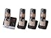 Panasonic KX-TG6724GB Quattro Schnurlostelefone mit 3 zusätzlichen Mobilteilen (4,6 cm (1,8 Zoll) Display, Smart-Taste, Freisprechen, Anrufbeantworter) schwarz Panasonic KX-TG6724GB Quattro Schnurlostelefone mit 3 zusätzlichen Mobilteilen (4,6 cm (1,8 Zoll) Display, Smart-Taste, Freisprechen, Anrufbeantworter) schwarz