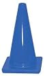 12" Bright Traffic Cone - Blue - Sports Team Practice - Set of Two (2)
