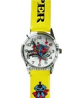 WB DC Superman leather band Watch – yellow