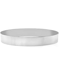 14K White Gold Flat Bangle Bracelet, 11mm (7/16") [Jewelry]