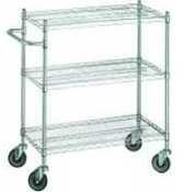 R&B Wire Shelving Unit without Casters - 24in x 48in x 72in NSF APPROVED