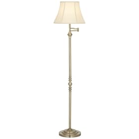 Montebello Collection Antique Brass Swing Arm Floor Lamp: Home Improvement