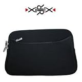 Zoom Produkt-Bild: XiRRiX Premium Notebooktasche Schutztasche Neopren Schutzhülle Universal mit zusätzlichem Fach - bis 35,6 cm (14 Zoll) - schwarz