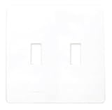 Screwless Two-Gang Wallplate