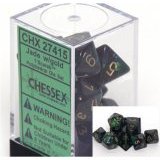 Chessex Scarab Jade 7 piece dice set