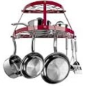Range Kleen 2-shelf Wall Mount Red Pot Rack