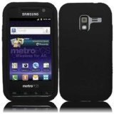 Samsung Galaxy Admire 4G R820(Metro PCS) Silicone Skin Case Cover Phone Protector – Black + ImagiTouch Brand Stylus Pen (Black) with ESD Shield Bag [Gift Box Packaging]