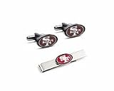 San Francisco 49ers Cuff Links and Tie Bar Gift Set