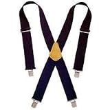 CUSTOM LEATHERCRAFT 110BUC BLUE WEB SUSPENDER CLIP STRIP (Pack of 6)