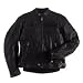 Harley Davidson Mens Aeration Leather Jacket for warm weather riding. Perforated leather throughout lower front body, under arms and back side panels for superior ventilation. Mandarin collar. Two front zippered hand-warmer pockets and two inside pockets. Pre-formed and zippered sleeves with snap down cuff strap that secures zipper pull in place. Action back with power stretch down sides. Custom Harley-Davidson  embroidered leather applique graphics on both sleeves, 98106-04VM , Large
