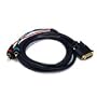 DVI-I to 3 RCA Component Cable - 6ft