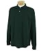 437ML - Small - White 5.6 oz 50/50 Long-Sleeve Knit Polo with SpotShield� Stain Resistance Image