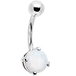 Semi Precious Stone Opal Belly Ring
