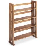 Folding/stacking Media Storage Four-tier Natural