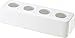 YAMAZAKI home 2612 Plain Rectangular Ceramic Toothbrush Stand WH Space Saving, One Size, White