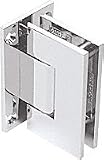 CRL Geneva 337 Series Chrome Adjustable Wall Mount Full Back Plate Hinge