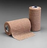 1586 Bandage Coban Compression/Wrap Latex Elastic 6"x5yd Tan 10/Ca by 3M Medical Products
