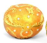 Piearth ピアース ジュエリーボックス クリスタル 宝石箱 タマゴ NO85 オレンジ 85-2 OR
