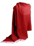 Dark Red Pashmina Shawl/ Stole / Wrap