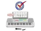 Children 49 Keys Electronic Piano Music Keyboard Silver KB49SV