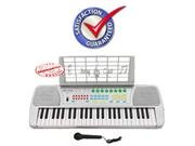 Children 49 Keys Electronic Piano Music Keyboard Silver KB49SV product image